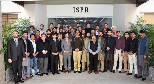 delegation of journalists from g b ajk and hazara division meeting df ispr in rawalpindi photo ispr delegation of journalists from g b ajk and hazara division meeting df ispr in rawalpindi photo ispr