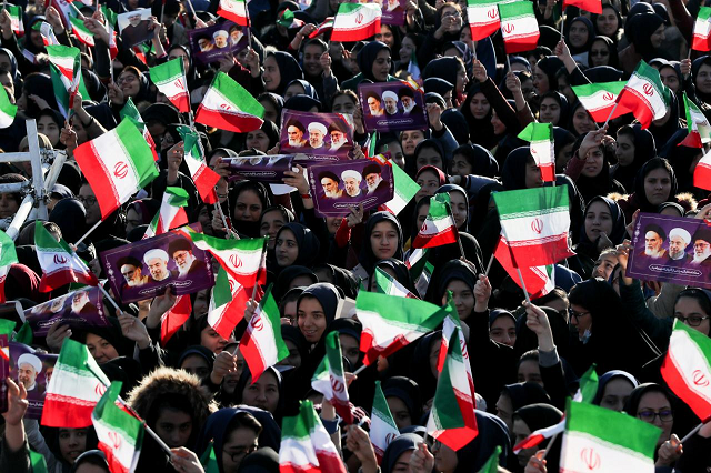 women attend iranian president hassan rouhani 039 s public speech in the city of khoy west azerbaijan province iran november 19 2018 photo reuters