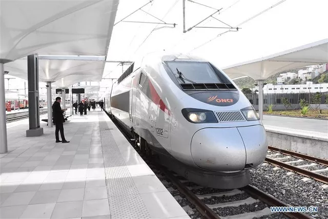 a high speed train is seen at a station in rabat morocco on nov 16 2018 photo xinhua a high speed train is seen at a station in rabat morocco on nov 16 2018 photo xinhua