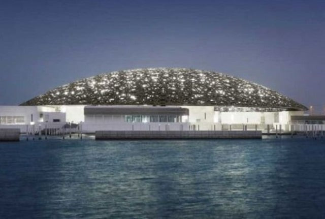louvre abu dhabi s exterior at night photo mohamed somji via louvre abu dhabi louvre abu dhabi s exterior at night photo mohamed somji via louvre abu dhabi