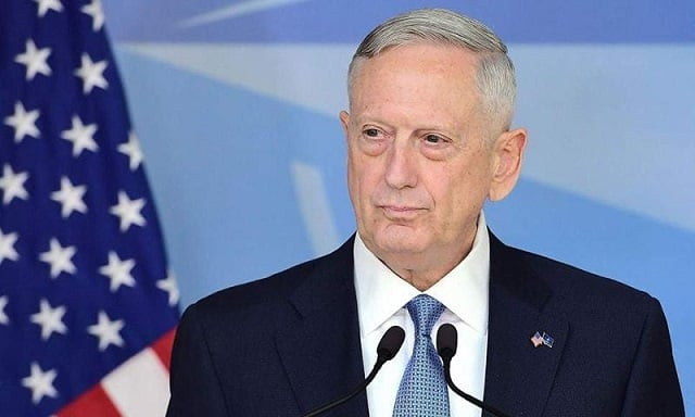 us defence secretary jim mattis photo afp us defence secretary jim mattis photo afp