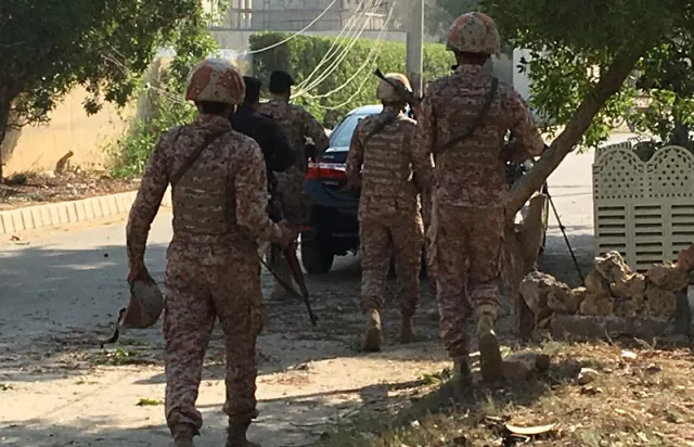paramilitary forces and police are seen during an attack on the chinese consulate general photo reuters paramilitary forces and police are seen during an attack on the chinese consulate general photo reuters