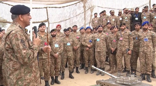 army chief gen qamar javed bajwa addressing officers at multan garrison photo ispr army chief gen qamar javed bajwa addressing officers at multan garrison photo ispr
