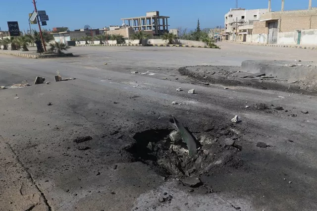a crater is seen at the site of an airstrike after what rescue workers described as a suspected gas attack in the town of khan sheikhoun in militant held idlib syria photo reuters a crater is seen at the site of an airstrike after what rescue workers described as a suspected gas attack in the town of khan sheikhoun in militant held idlib syria photo reuters