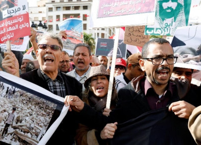 hundreds protest in tunisia at saudi crown prince visit
