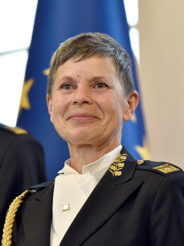 major general alenka ermenc newly appointed as chief of the slovenian army smiles in ljubljana slovenia photo reuters major general alenka ermenc newly appointed as chief of the slovenian army smiles in ljubljana slovenia photo reuters