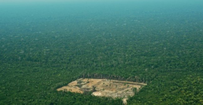 an aerial photo from september 2017 showing an area of deforestation in the western amazon region of brazil photo afp