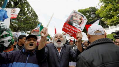 protests as saudi crown prince visits tunisia protests as saudi crown prince visits tunisia