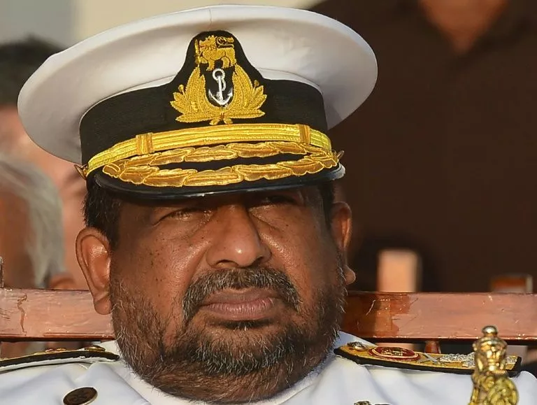 three warrants had been issued for the arrest of admiral ravindra wijegunaratne but he had refused to surrender photo afp three warrants had been issued for the arrest of admiral ravindra wijegunaratne but he had refused to surrender photo afp