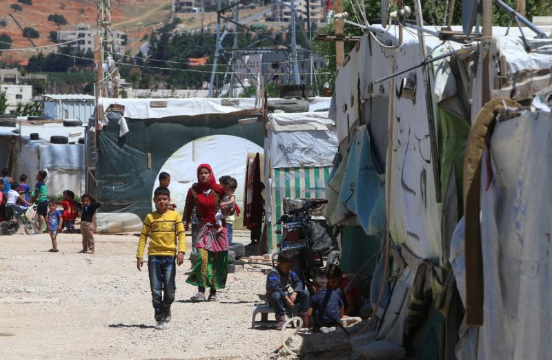 tens of thousands of syrians live in refugee camps in eastern lebanon photo afp