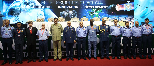 the head of paf air chief marshal mujahid anwar was amongst the keynote speakers for the seminar with air marshal shahid akhtar alvi deputy chief of air staff training delivering the inaugural address photo express