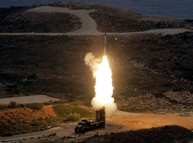 greek troops on exercise fire an s 300 surface to air missile like those delivered to syria after a september israeli strike during which a russian aircraft was accidentally downed photo afp