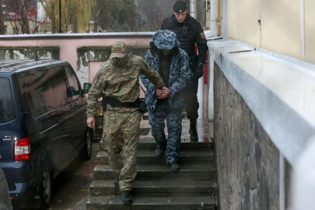 moscow has held 24 ukrainian sailors since the confrontation photo afp