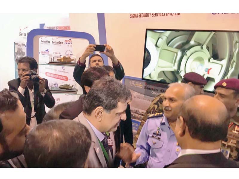 chief of air staff visited swiss one stall in ideas 2018 photo file