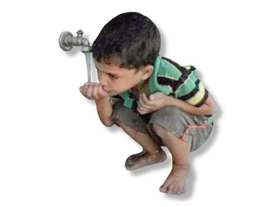 farooka city residents consume contaminated water