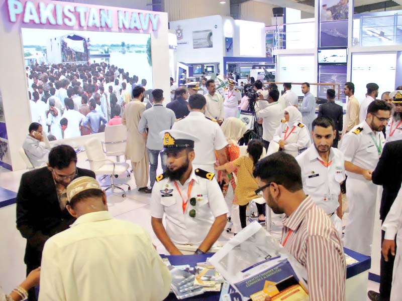 citizens visit the ideas 2018 exhibition where stalls showcased various weapons and defence equipment people took the opportunity to gain a closer understanding of the country s defence photos ppi