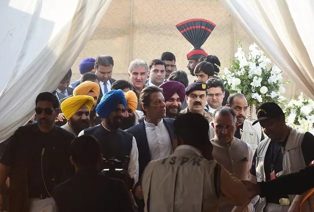 pm imran khan arrives for the groundbreaking ceremony for the kartarpur corridor in kartarpur photo afp pm imran khan arrives for the groundbreaking ceremony for the kartarpur corridor in kartarpur photo afp