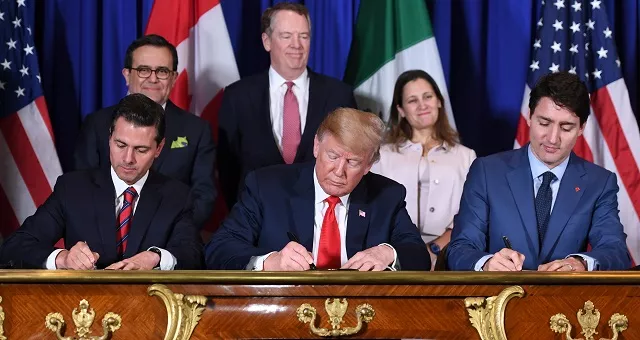 mexico 039 s president enrique pena nieto l us president donald trump c and canadian prime minister justin trudeau sign a new free trade agreement in buenos aires on november 30 2018 on the sidelines of the g20 leaders 039 summit photo afp mexico 039 s president enrique pena nieto l us president donald trump c and canadian prime minister justin trudeau sign a new free trade agreement in buenos aires on november 30 2018 on the sidelines of the g20 leaders 039 summit photo afp