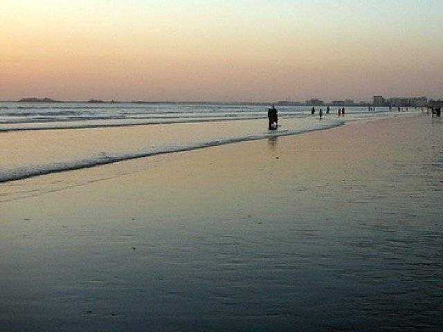 sea view karachi is depicted here photo file