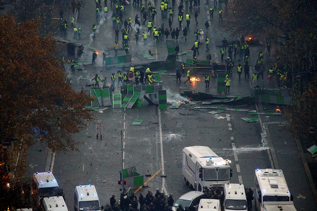 in pictures paris protests
