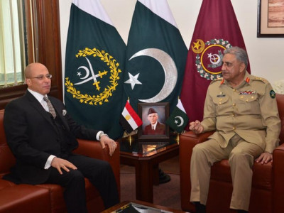 egypt envoy discusses regional security with gen qamar egypt envoy discusses regional security with gen qamar
