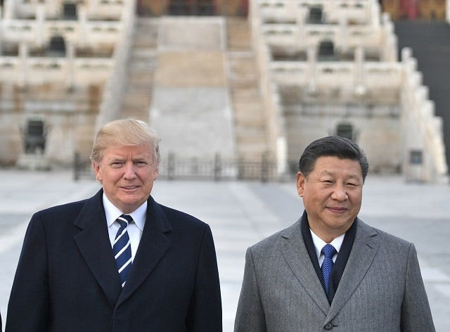 us president donald trump and chinese president xi jinping pose at the forbidden city in beijing in november 2017 photo afp us president donald trump and chinese president xi jinping pose at the forbidden city in beijing in november 2017 photo afp
