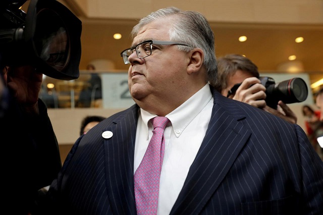 bank for international settlements bis general manager agustin carstens pictured during the imf world bank spring meeting in washington us april 20 2018 photo reuters