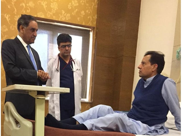 the pml n leader was brought to the health facility on doctors 039 instructions photo express the pml n leader was brought to the health facility on doctors 039 instructions photo express