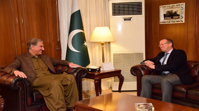 foreign minister shah mehmood qureshi and german ambassador martin kobler photo radiopak