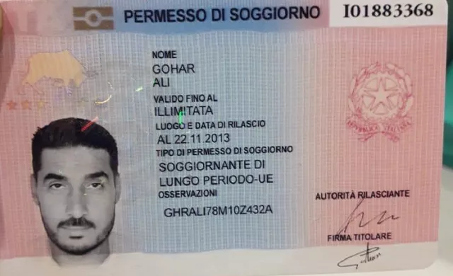 pakistani national identified as gohar ali was trying to leave the country with a fake travel permit for italy photo express pakistani national identified as gohar ali was trying to leave the country with a fake travel permit for italy photo express