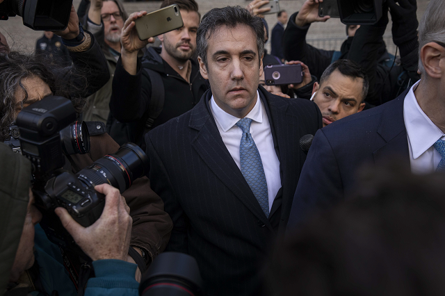 in this file photo taken on november 29 2018 michael cohen former personal attorney to us president donald trump exits federal court in new york city photo afp