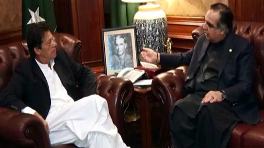 pm imran khan and governor sindh imran ismail photo radio pak pm imran khan and governor sindh imran ismail photo radio pak
