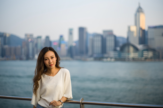 hong kong based flight attendant venus fung photo afp