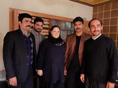 german woman arrives in pakistan to marry hafizabad man