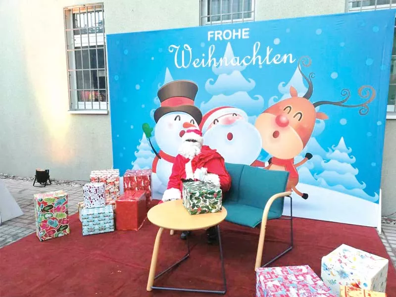 the christmas bazaar is set up every year at the consulate photo file the christmas bazaar is set up every year at the consulate photo file