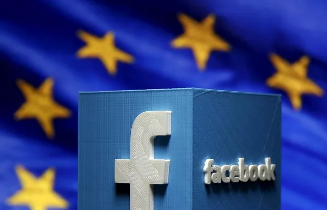 a 3d printed facebook logo is seen in front of the logo of the european union in this picture illustration made in zenica bosnia and herzegovina on may 15 2015 photo reuters a 3d printed facebook logo is seen in front of the logo of the european union in this picture illustration made in zenica bosnia and herzegovina on may 15 2015 photo reuters