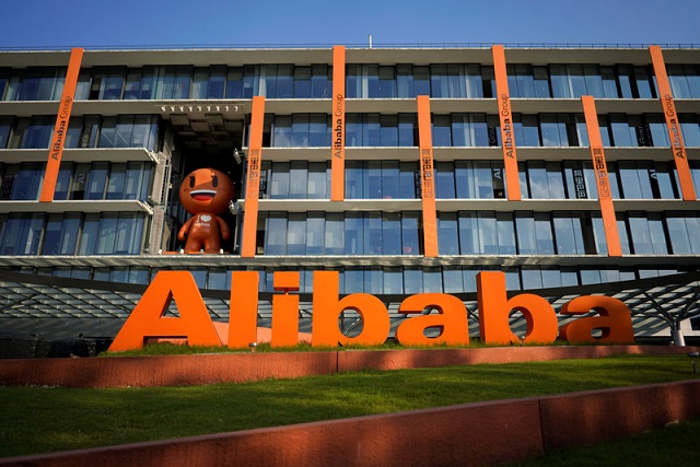 the logo of alibaba is seen at the company 039 s headquarters in hangzhou zhejiang province china july 20 2018 photo reuters