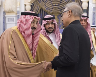 president alvi discusses regional issues with saudi king salman president alvi discusses regional issues with saudi king salman