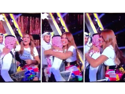 watch female judge of saudi pop idol sparks outrage after hugging winner watch female judge of saudi pop idol sparks outrage after hugging winner