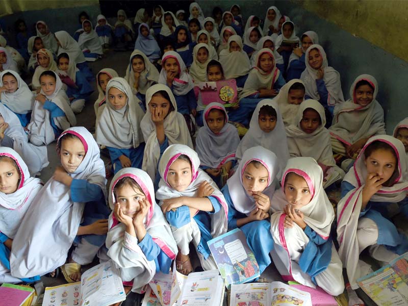 a view of a makeshift school for girls in mingora swat photo afp