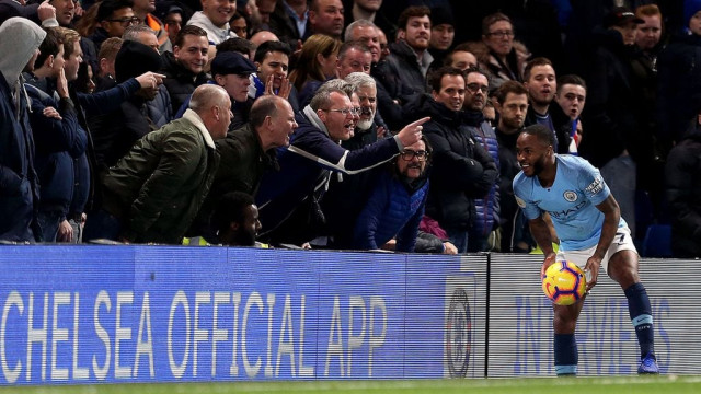 no racism raheem sterling was subjected to alleged racial abuse during manchester city 039 s defeat at chelsea last week photo afp no racism raheem sterling was subjected to alleged racial abuse during manchester city 039 s defeat at chelsea last week photo afp
