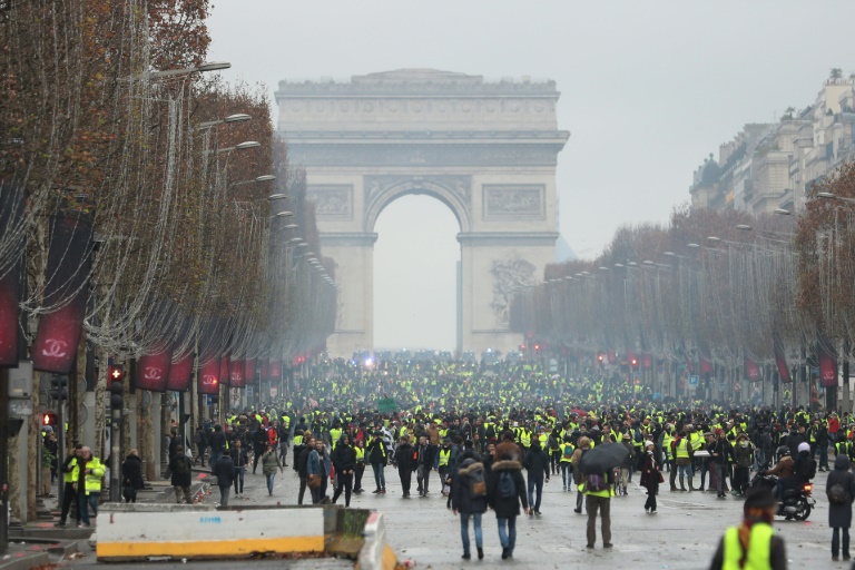 it is unclear whether as many quot yellow vest quot protestors will turn out as on previous weekends photo afp