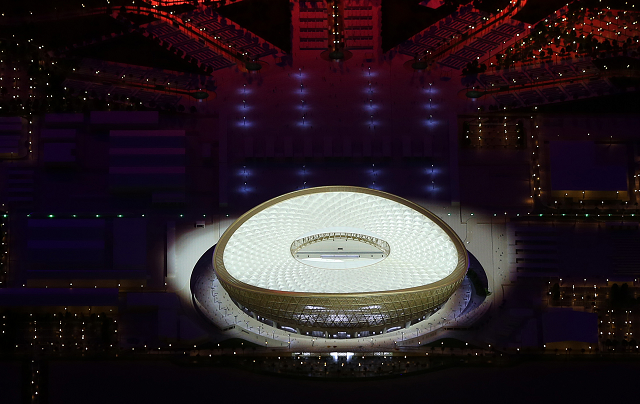 the stadium sits in the completely new city of lusail photo afp the stadium sits in the completely new city of lusail photo afp