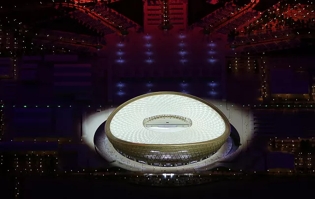 the stadium sits in the completely new city of lusail photo afp the stadium sits in the completely new city of lusail photo afp