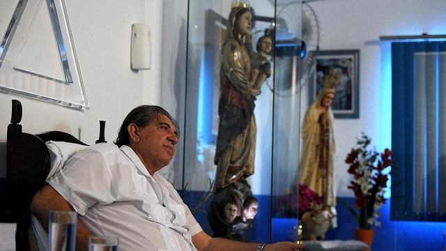 brazilian medium joao de deus john of god gestures while attending his patients at his quot casa de dom inacio de loyola quot in abadiania 120 km southwest of brasilia state of goias afp