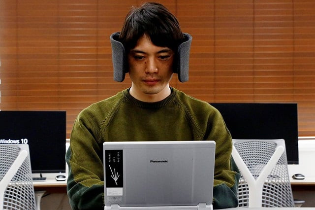 a designer of panasonic demonstrates a prototype of 039 wear space 039 during a photo opportunity in tokyo japan october 29 2018 picture taken october 29 2018 photo reuters a designer of panasonic demonstrates a prototype of 039 wear space 039 during a photo opportunity in tokyo japan october 29 2018 picture taken october 29 2018 photo reuters