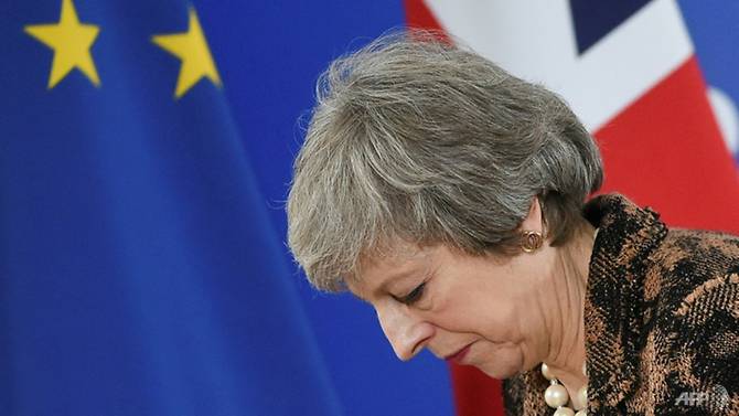 may is struggling to get parliament to accept a divorce agreement she struck last month photo afp