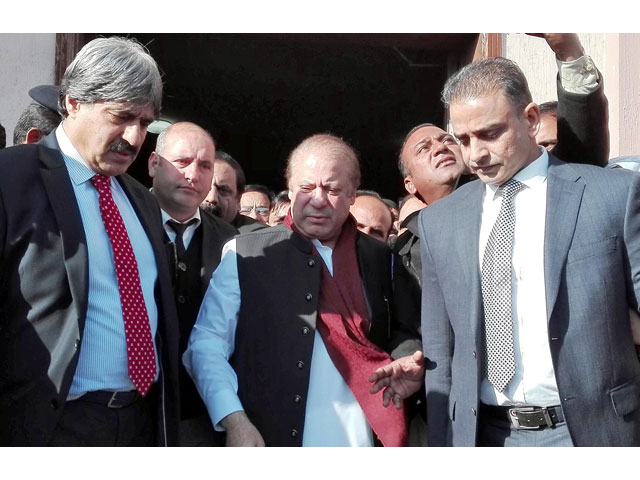 former prime minister nawaz sharif pictured while leaving accountability court on december 17 2018 photo online