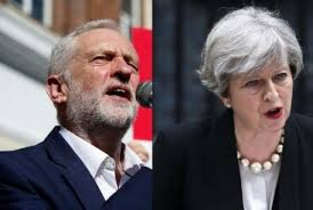 l labour leader jeremy corbyn and r prime minister theresa may photo reuters l labour leader jeremy corbyn and r prime minister theresa may photo reuters