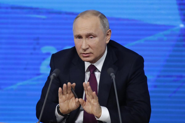 putin said moscow had not noted any signs of a us withdrawal photo reuters putin said moscow had not noted any signs of a us withdrawal photo reuters